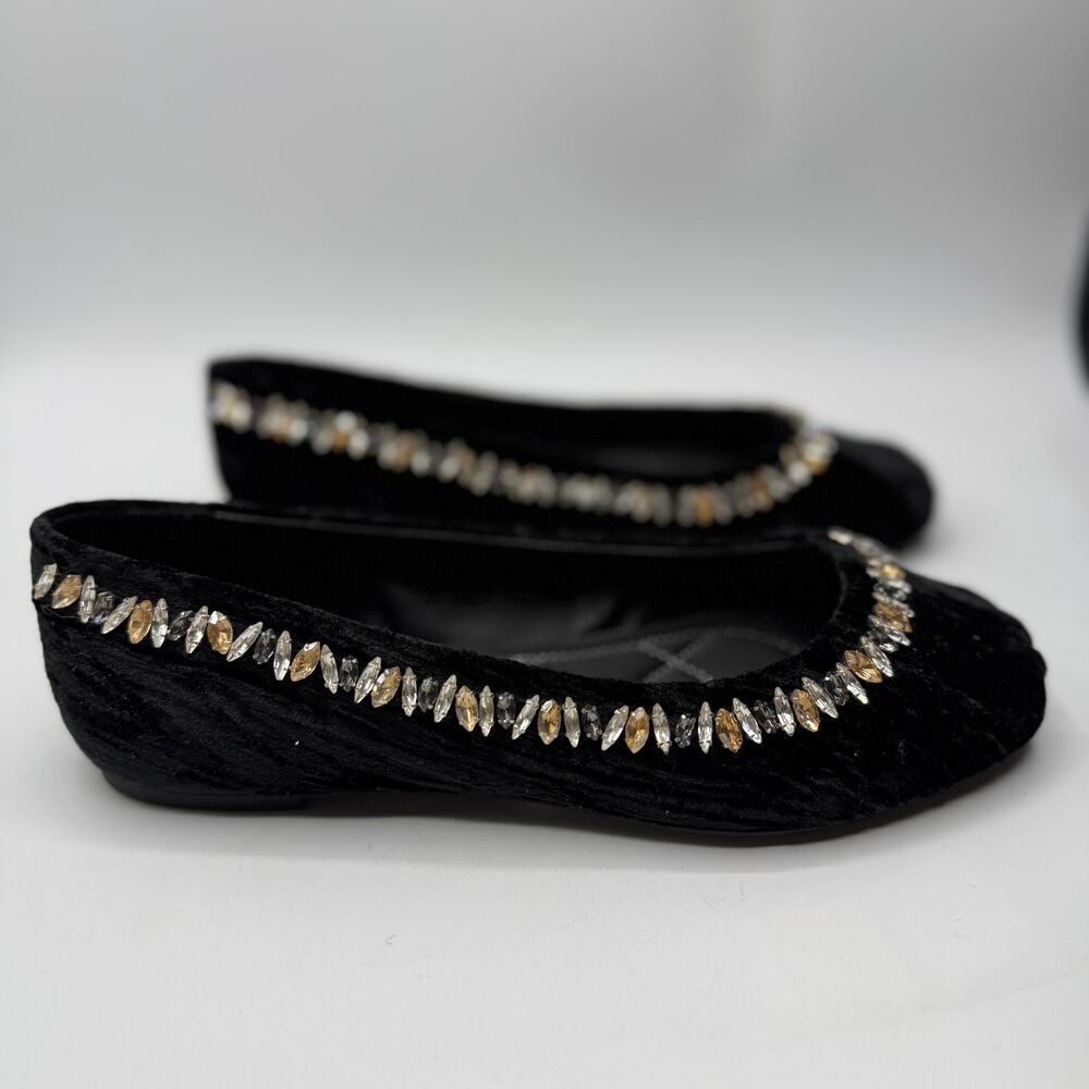 Free People Women's Disco Dancer Ballet Flat Black Size 7 - Picture 3 of 6